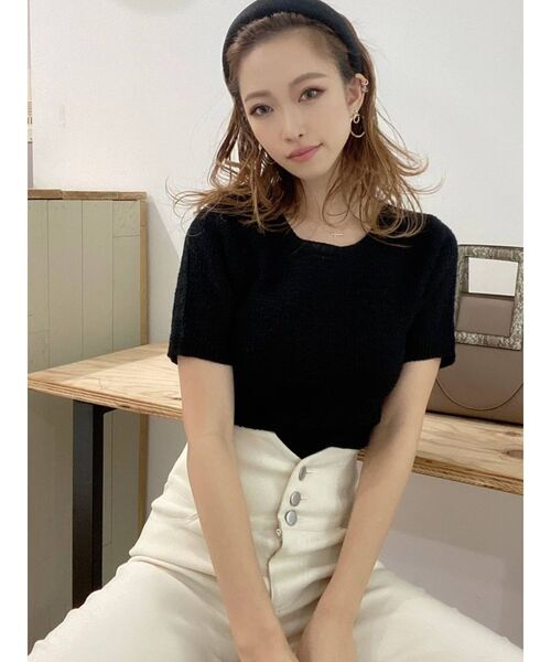 RESEXXY（リゼクシー）の「シャイニーボリュームカチューシャ（カチューシャ・レディース・ベージュ/ブラック・FREE）」の18枚目の写真