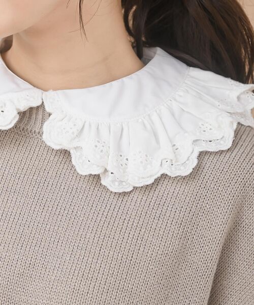 rps(アールピーエス)の「付け衿(付け襟・レディース・ホワイト系その他2/ホワイト系その他3/オフホワイト/アイボリー/ホワイト系その他4・M)」の14枚目の写真