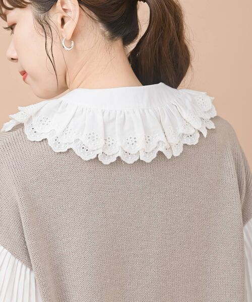 rps(アールピーエス)の「付け衿(付け襟・レディース・ホワイト系その他2/ホワイト系その他3/オフホワイト/アイボリー/ホワイト系その他4・M)」の16枚目の写真