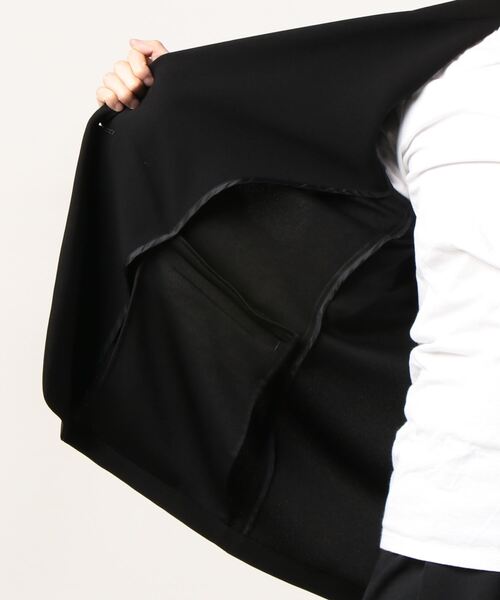 soe（ソーイ）の「【soe】EX.GEORGETTE JKT（テーラードジャケット・メンズ・ブラック/アイボリー/ネイビー・1/0）」の16枚目の写真