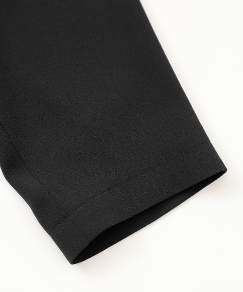 soe（ソーイ）の「【soe】EX.GEORGETTE JKT（テーラードジャケット・メンズ・ブラック/アイボリー/ネイビー・1/0）」の4枚目の写真