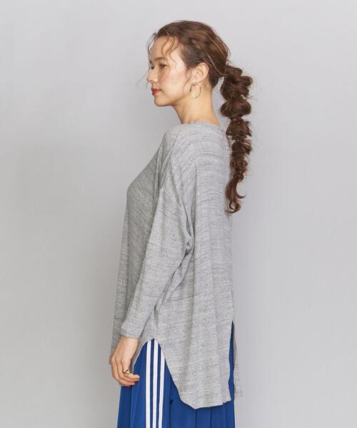 BEAUTY&YOUTH UNITED ARROWS（ビューティーアンドユースユナイテッドアローズ）の「BY コットンガーゼリブ バックスリットカットソー（Tシャツ/カットソー・レディース・オレンジ/オフホワイト/グレー・FREE）」の5枚目の写真