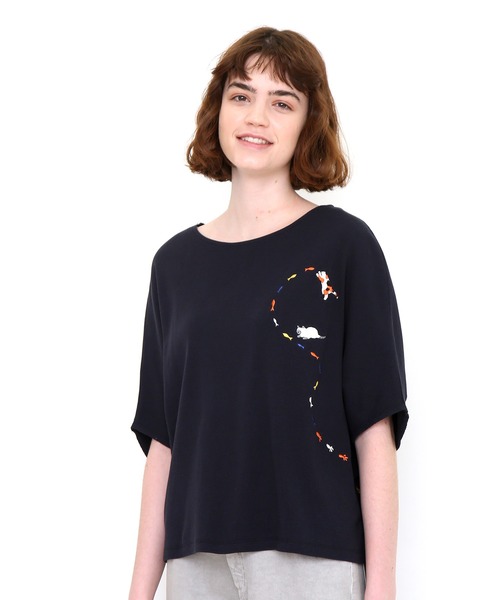 PASSIONE新品✨フォトドルマンスリーブTシャツ 再入荷】PASSIONE/526976/ロゴプリントドルマンスリーブ