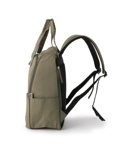 SHOO・LA・RUE（シューラルー）の「◆【軽量】自立する10ポケットリュック（バックパック/リュック・レディース・ブラック/カーキ・00）」の6枚目の写真