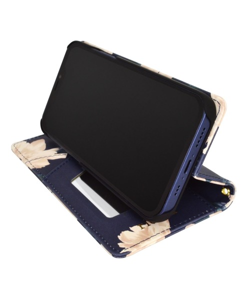 rienda（リエンダ）の「iPhone12 iPhone12Pro iPhone12mini iPhoneSE(第2世代/第3世代) iPhoneXR rienda  [プリント手帳ケース]（スマホケース/カバー・レディース・ホワイト/ブラック/ネイビー・A/C/B/E）」の20枚目の写真