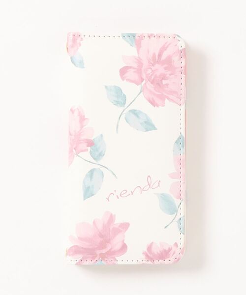 rienda（リエンダ）の「iPhone12 iPhone12Pro iPhone12mini iPhoneSE(第2世代/第3世代) iPhoneXR rienda  [プリント手帳ケース]（スマホケース/カバー・レディース・ホワイト/ブラック/ネイビー・A/C/B/E）」の8枚目の写真