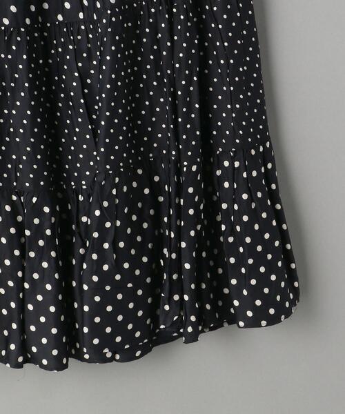 NE QUITTEZ PAS!（ヌキテパ）の「＜ne Quittez pas＞ドットプリントロングスカート（スカート・レディース・ネイビー・MEDIUM）」の3枚目の写真