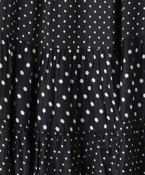 NE QUITTEZ PAS!（ヌキテパ）の「＜ne Quittez pas＞ドットプリントロングスカート（スカート・レディース・ネイビー・MEDIUM）」の5枚目の写真
