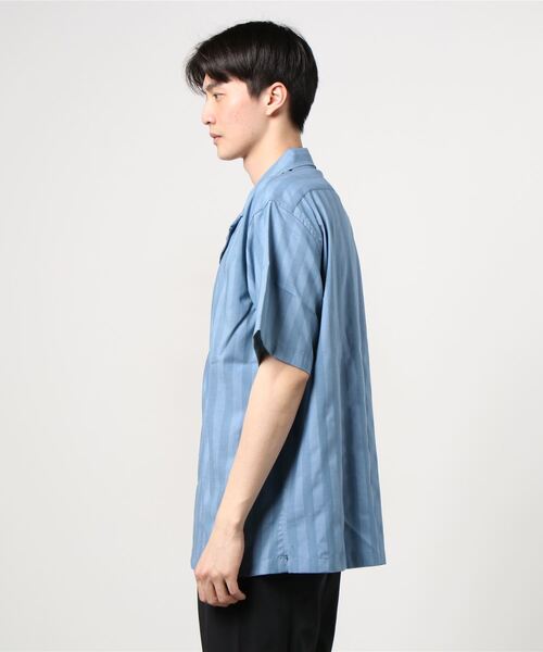 rehacer（レアセル）の「rehacer : Pale Stripe Wide Shirt / ペールワイドストライプシャツ（シャツ/ブラウス・メンズ・サックスブルー/ベージュ・LARGE/MEDIUM）」の6枚目の写真