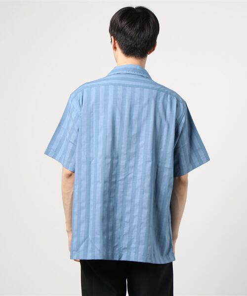 rehacer（レアセル）の「rehacer : Pale Stripe Wide Shirt / ペールワイドストライプシャツ（シャツ/ブラウス・メンズ・サックスブルー/ベージュ・LARGE/MEDIUM）」の7枚目の写真