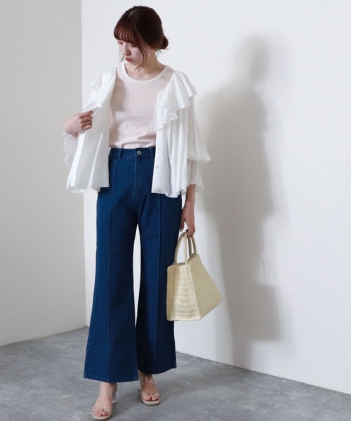 archives（アルシーヴ）の「【入荷禁止】フリルラッフルブラウス（シャツ/ブラウス・レディース・ブラック/レッド系その他/オフホワイト/シルバーグレー・MEDIUM）」の9枚目の写真