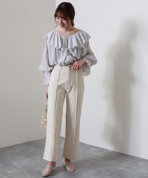 archives（アルシーヴ）の「【入荷禁止】フリルラッフルブラウス（シャツ/ブラウス・レディース・ブラック/レッド系その他/オフホワイト/シルバーグレー・MEDIUM）」の15枚目の写真