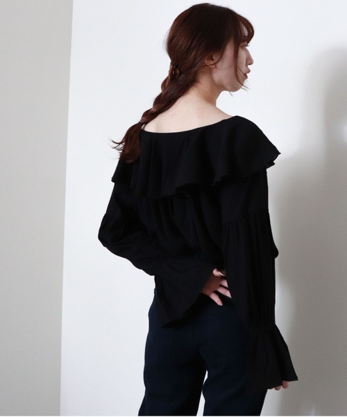 archives（アルシーヴ）の「【入荷禁止】フリルラッフルブラウス（シャツ/ブラウス・レディース・ブラック/レッド系その他/オフホワイト/シルバーグレー・MEDIUM）」の19枚目の写真