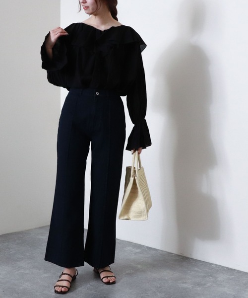 archives（アルシーヴ）の「【入荷禁止】フリルラッフルブラウス（シャツ/ブラウス・レディース・ブラック/レッド系その他/オフホワイト/シルバーグレー・MEDIUM）」の21枚目の写真