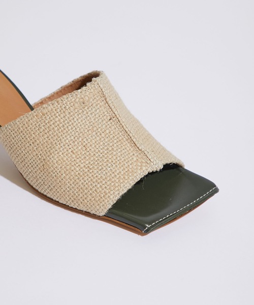 STUDIOUS SELECT（ステュディオスセレクト）の「【HENRI EN VARGO(ヘンリエンヴァーゴ)】リネンサンダル/別注Rola linen（サンダル・レディース・ブラック/カーキ・1/2/0）」の16枚目の写真