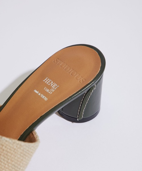STUDIOUS SELECT（ステュディオスセレクト）の「【HENRI EN VARGO(ヘンリエンヴァーゴ)】リネンサンダル/別注Rola linen（サンダル・レディース・ブラック/カーキ・1/2/0）」の17枚目の写真