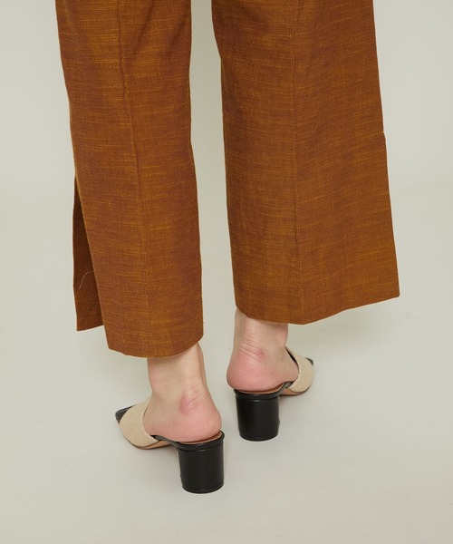 STUDIOUS SELECT（ステュディオスセレクト）の「【HENRI EN VARGO(ヘンリエンヴァーゴ)】リネンサンダル/別注Rola linen（サンダル・レディース・ブラック/カーキ・1/2/0）」の11枚目の写真