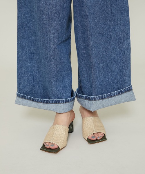 STUDIOUS SELECT（ステュディオスセレクト）の「【HENRI EN VARGO(ヘンリエンヴァーゴ)】リネンサンダル/別注Rola linen（サンダル・レディース・ブラック/カーキ・1/2/0）」の18枚目の写真