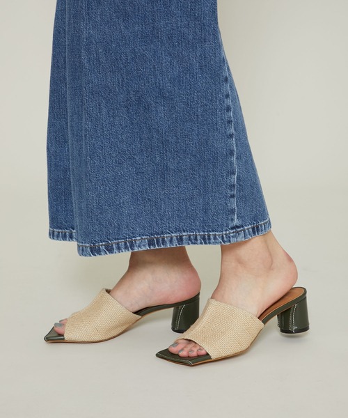 STUDIOUS SELECT（ステュディオスセレクト）の「【HENRI EN VARGO(ヘンリエンヴァーゴ)】リネンサンダル/別注Rola linen（サンダル・レディース・ブラック/カーキ・1/2/0）」の19枚目の写真