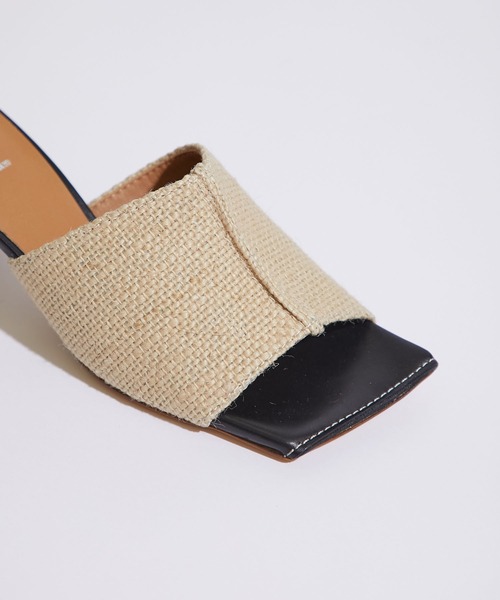 STUDIOUS SELECT（ステュディオスセレクト）の「【HENRI EN VARGO(ヘンリエンヴァーゴ)】リネンサンダル/別注Rola linen（サンダル・レディース・ブラック/カーキ・1/2/0）」の8枚目の写真