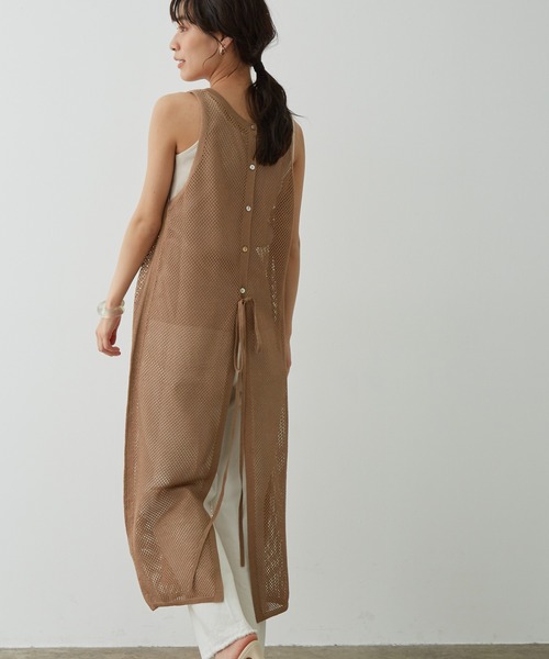 セール 前後2way透かし編みジレ ワンピース Salon Adam Et Rope サロン アダム エ ロペ のファッション通販 Zozotown