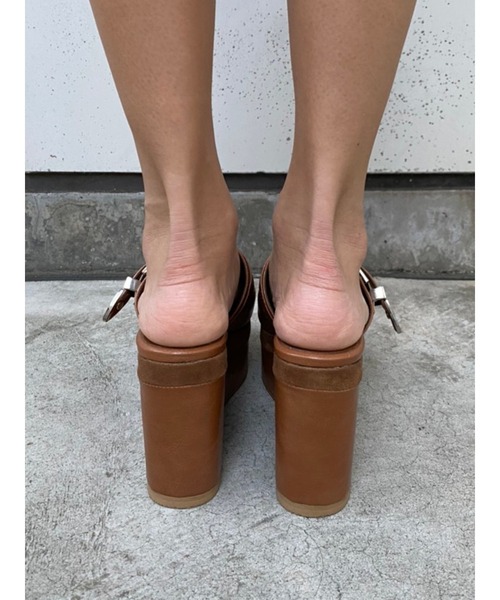 EGOIST（エゴイスト）の「ベルト付ウェッジサンダル（サンダル・レディース・ブラック/キャメル・S/M）」の13枚目の写真