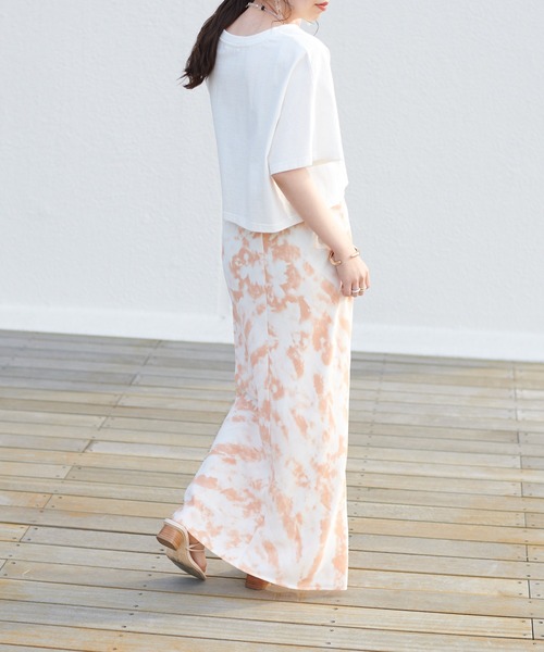 DISCOAT（ディスコート）の「発泡プリントショートTシャツ（Tシャツ/カットソー・レディース・オフホワイト/グレー/チャコールグレー・FREE）」の6枚目の写真