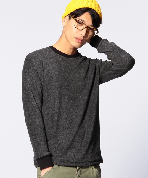 UNITED ARROWS(ユナイテッドアローズ)の「UAS メランジパイル クルーネック◆(Tシャツ/カットソー・メンズ・ライトグレー/グレー・SMALL/LARGE/X-LARGE/MEDIUM/X-SMALL)」の2枚目の写真