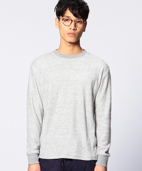 UNITED ARROWS(ユナイテッドアローズ)の「UAS メランジパイル クルーネック◆(Tシャツ/カットソー・メンズ・ライトグレー/グレー・SMALL/LARGE/X-LARGE/MEDIUM/X-SMALL)」の8枚目の写真