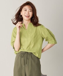【洗える】70アキハレース チュニック ブラウス