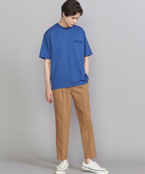 BEAUTY&YOUTH UNITED ARROWS（ビューティーアンドユースユナイテッドアローズ）の「BY スムース 1P ワイド テーパード アンクル パンツ（その他パンツ・メンズ・ベージュ/ネイビー/ダークグレー・SMALL/MEDIUM/LARGE/X-LARGE）」の8枚目の写真