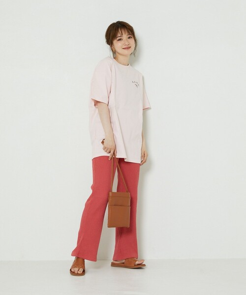 「FREAK'S STORE」 半袖カットソー フリ- ブラック レディース FREAK'S STORE 「FREAK'S STORE」 半袖Tシャツ フリ- ブラック