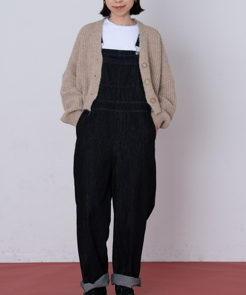 EDIT Gris（エディットグリ）の「デザインポケットサロペット/オーバーオール（サロペット/オーバーオール・レディース・ホワイト/ブラック・FREE）」の2枚目の写真