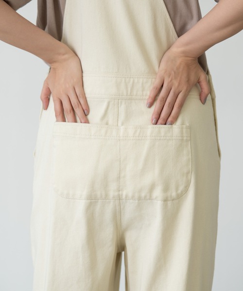 EDIT Gris（エディットグリ）の「デザインポケットサロペット/オーバーオール（サロペット/オーバーオール・レディース・ホワイト/ブラック・FREE）」の11枚目の写真