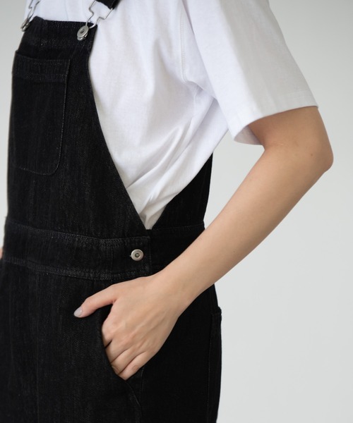 EDIT Gris（エディットグリ）の「デザインポケットサロペット/オーバーオール（サロペット/オーバーオール・レディース・ホワイト/ブラック・FREE）」の14枚目の写真