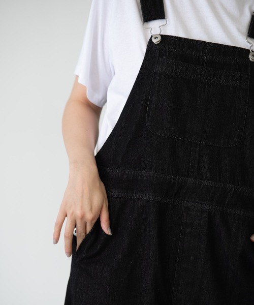 EDIT Gris（エディットグリ）の「デザインポケットサロペット/オーバーオール（サロペット/オーバーオール・レディース・ホワイト/ブラック・FREE）」の15枚目の写真