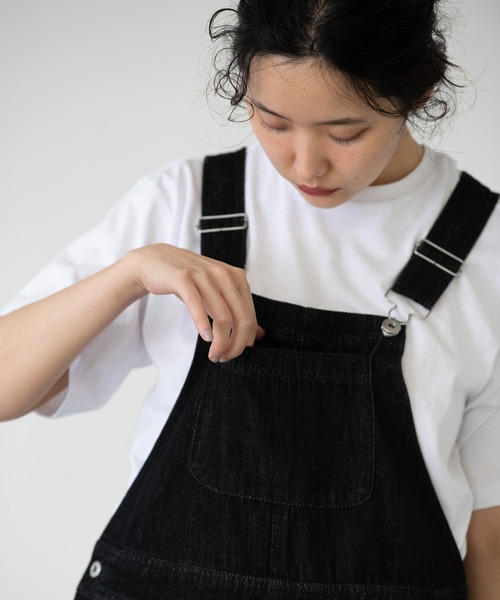 EDIT Gris（エディットグリ）の「デザインポケットサロペット/オーバーオール（サロペット/オーバーオール・レディース・ホワイト/ブラック・FREE）」の16枚目の写真