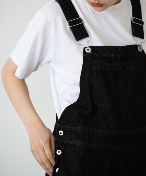 EDIT Gris（エディットグリ）の「デザインポケットサロペット/オーバーオール（サロペット/オーバーオール・レディース・ホワイト/ブラック・FREE）」の17枚目の写真