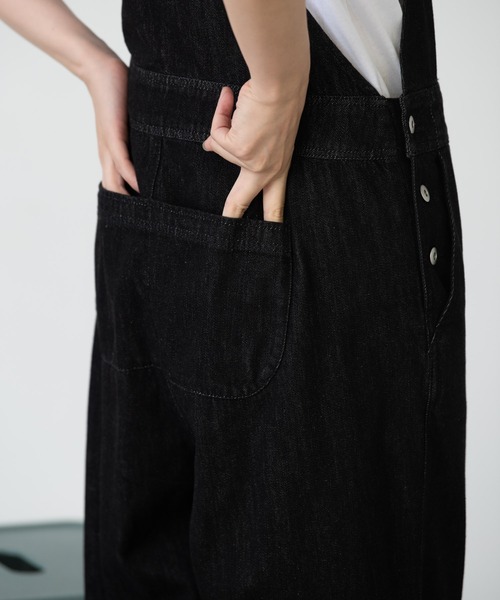 EDIT Gris（エディットグリ）の「デザインポケットサロペット/オーバーオール（サロペット/オーバーオール・レディース・ホワイト/ブラック・FREE）」の19枚目の写真