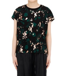 EBONY ホイルフラワーTシャツ