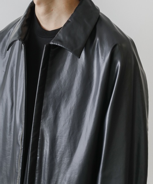 ATTACHMENT（アタッチメント）の「SYNTHETIC LEATHER FLIGHT JACKET（ミリタリージャケット・メンズ・ブラック・1/2/3）」の17枚目の写真
