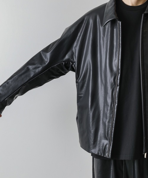 ATTACHMENT（アタッチメント）の「SYNTHETIC LEATHER FLIGHT JACKET（ミリタリージャケット・メンズ・ブラック・1/2/3）」の15枚目の写真