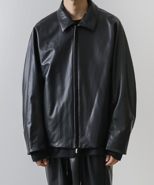 ATTACHMENT（アタッチメント）の「SYNTHETIC LEATHER FLIGHT JACKET