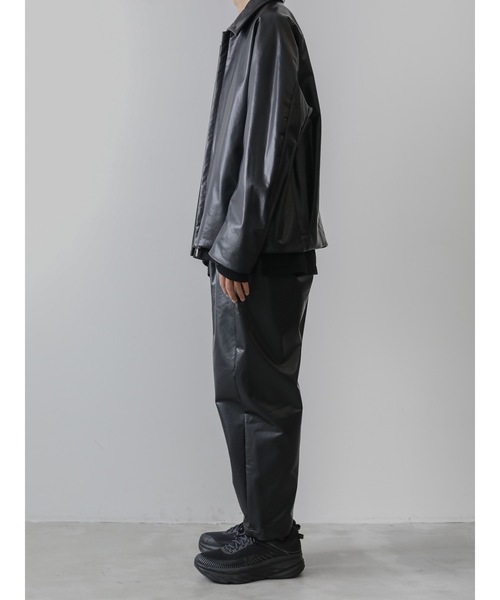 ATTACHMENT（アタッチメント）の「SYNTHETIC LEATHER FLIGHT JACKET（ミリタリージャケット・メンズ・ブラック・1/2/3）」の12枚目の写真