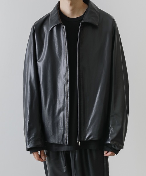 ATTACHMENT（アタッチメント）の「SYNTHETIC LEATHER FLIGHT JACKET
