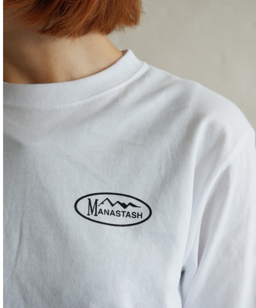 MANASTASH（マナスタッシュ）の「MANASTASH/マナスタッシュ　W's PHOTO L/S TEE 'COLLAGE'　ウィメンズ　フォトロンＴ　コラージュ（Tシャツ/カットソー・レディース・ホワイト/ブラック・MEDIUM）」の6枚目の写真