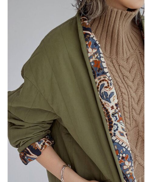 Ungrid（アングリッド）の「リバーシブルキルティングミリタリーブルゾン（ブルゾン・レディース・アイボリー/カーキ・FREE）」の11枚目の写真