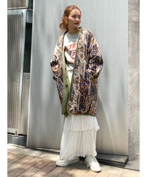 Ungrid（アングリッド）の「リバーシブルキルティングミリタリーブルゾン（ブルゾン・レディース・アイボリー/カーキ・FREE）」の12枚目の写真