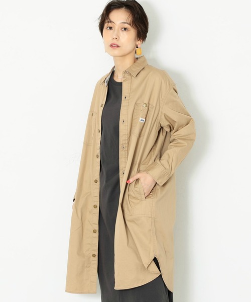 Lee（リー）の「Lee/リー ワークワンピース　ジャケット（シャツワンピース・レディース・ワンウォッシュ/ベージュ/ブラック/インディゴブルー/ブルー系その他/ブルー系その他2・SMALL/MEDIUM）」の21枚目の写真