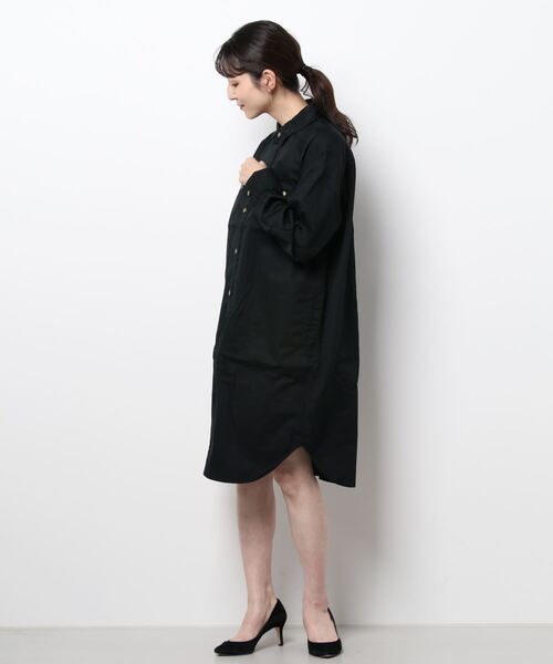 Lee（リー）の「Lee/リー ワークワンピース　ジャケット（シャツワンピース・レディース・ワンウォッシュ/ベージュ/ブラック/インディゴブルー/ブルー系その他/ブルー系その他2・SMALL/MEDIUM）」の11枚目の写真